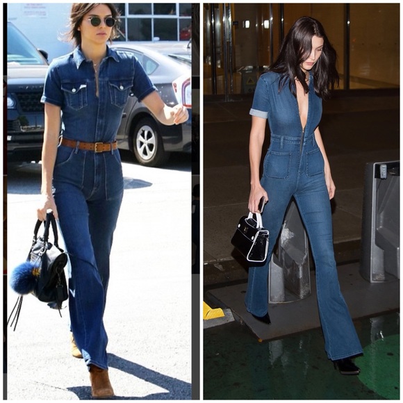 Zara Blue “denim” cotton Jumpsuit - Picture 1 of 5